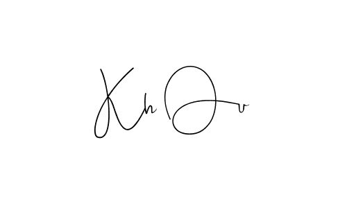How to make Kh Ou signature? Andilay-7BmLP is a professional autograph style. Create handwritten signature for Kh Ou name. Kh Ou signature style 4 images and pictures png