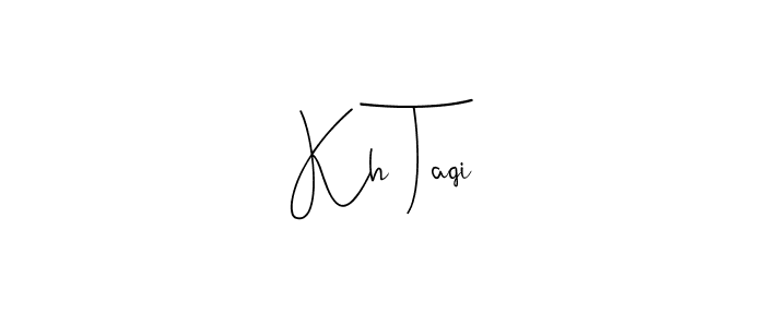 if you are searching for the best signature style for your name Kh Taqi. so please give up your signature search. here we have designed multiple signature styles  using Andilay-7BmLP. Kh Taqi signature style 4 images and pictures png