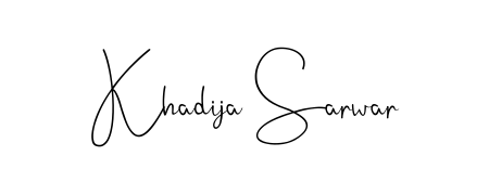 Khadija Sarwar stylish signature style. Best Handwritten Sign (Andilay-7BmLP) for my name. Handwritten Signature Collection Ideas for my name Khadija Sarwar. Khadija Sarwar signature style 4 images and pictures png