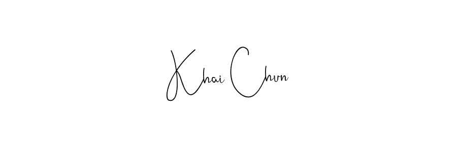 Best and Professional Signature Style for Khai Chun. Andilay-7BmLP Best Signature Style Collection. Khai Chun signature style 4 images and pictures png