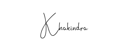 A timeless handwritten aesthetic for Khakindra. The Andilay-7BmLP font gives your signature a handcrafted feel with natural curves. Khakindra signature style 4 images and pictures png