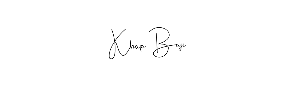 You can use this online signature creator to create a handwritten signature for the name Khala Baji. This is the best online autograph maker. Khala Baji signature style 4 images and pictures png