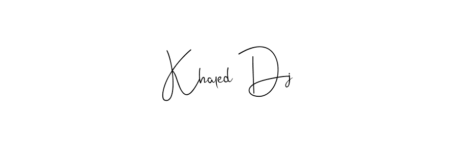 How to make Khaled Dj signature? Andilay-7BmLP is a professional autograph style. Create handwritten signature for Khaled Dj name. Khaled Dj signature style 4 images and pictures png