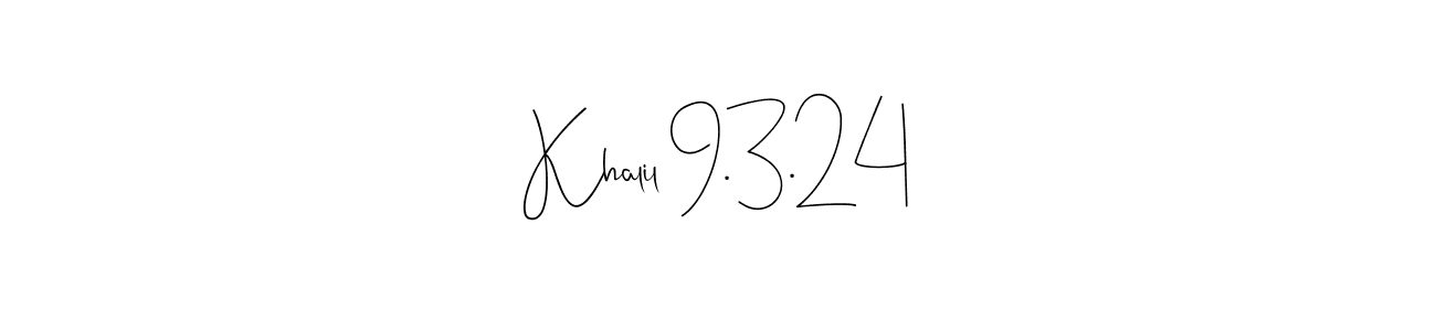 The best way (Andilay-7BmLP) to make a short signature is to pick only two or three words in your name. The name Khalil 9.3.24 include a total of six letters. For converting this name. Khalil 9.3.24 signature style 4 images and pictures png