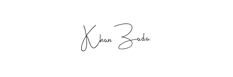 Andilay-7BmLP is a professional signature style that is perfect for those who want to add a touch of class to their signature. It is also a great choice for those who want to make their signature more unique. Get Khan Zada name to fancy signature for free. Khan Zada signature style 4 images and pictures png