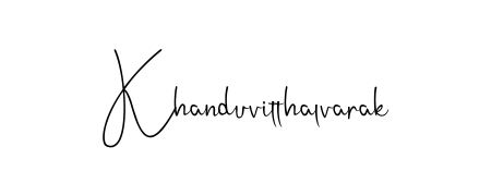 A stylish, flowing autograph style designed for name Khanduvitthalvarak using Andilay-7BmLP typography. Perfect for digital creative projects. Khanduvitthalvarak signature style 4 images and pictures png