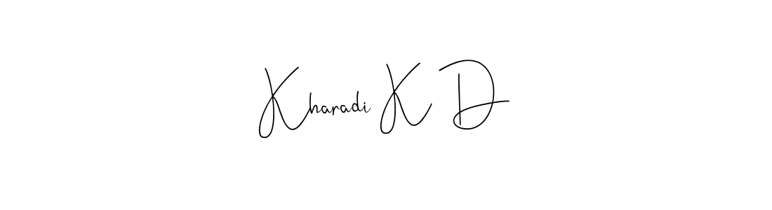 Also You can easily find your signature by using the search form. We will create Kharadi K D name handwritten signature images for you free of cost using Andilay-7BmLP sign style. Kharadi K D signature style 4 images and pictures png