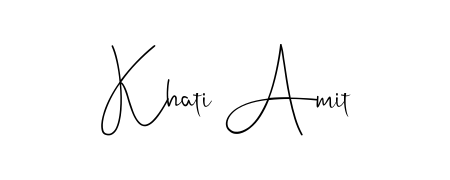Turn your name Khati Amit into a signature brand with Andilay-7BmLP styling. Download in standard PNG or transparent format anytime. Khati Amit signature style 4 images and pictures png
