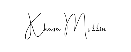 Generate high-definition signature styles for Khaza Muddin. The Andilay-7BmLP typeface ensures crisp legibility and sophisticated design. Khaza Muddin signature style 4 images and pictures png