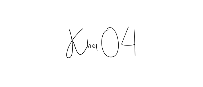 You should practise on your own different ways (Andilay-7BmLP) to write your name (Khel 04) in signature. don't let someone else do it for you. Khel 04 signature style 4 images and pictures png