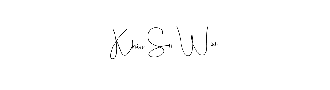 Andilay-7BmLP is a professional signature style that is perfect for those who want to add a touch of class to their signature. It is also a great choice for those who want to make their signature more unique. Get Khin Su Wai name to fancy signature for free. Khin Su Wai signature style 4 images and pictures png