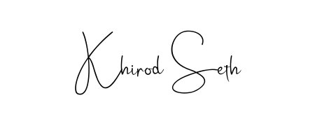 Use a signature maker to create a handwritten signature online. With this signature software, you can design (Andilay-7BmLP) your own signature for name Khirod Seth. Khirod Seth signature style 4 images and pictures png