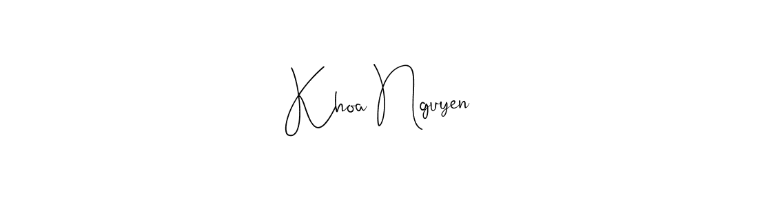 Use a signature maker to create a handwritten signature online. With this signature software, you can design (Andilay-7BmLP) your own signature for name Khoa Nguyen. Khoa Nguyen signature style 4 images and pictures png