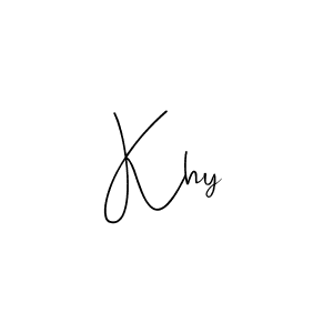 Khy stylish signature style. Best Handwritten Sign (Andilay-7BmLP) for my name. Handwritten Signature Collection Ideas for my name Khy. Khy signature style 4 images and pictures png