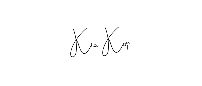 if you are searching for the best signature style for your name Kia Kop. so please give up your signature search. here we have designed multiple signature styles  using Andilay-7BmLP. Kia Kop signature style 4 images and pictures png