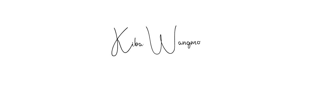 Use a signature maker to create a handwritten signature online. With this signature software, you can design (Andilay-7BmLP) your own signature for name Kiba Wangmo. Kiba Wangmo signature style 4 images and pictures png