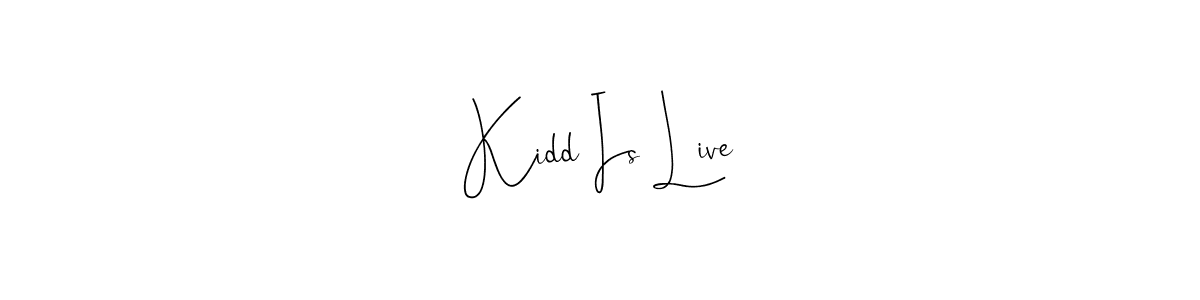 This is the best signature style for the Kidd Is Live name. Also you like these signature font (Andilay-7BmLP). Mix name signature. Kidd Is Live signature style 4 images and pictures png