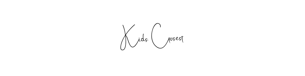 This is the best signature style for the Kids Closest name. Also you like these signature font (Andilay-7BmLP). Mix name signature. Kids Closest signature style 4 images and pictures png