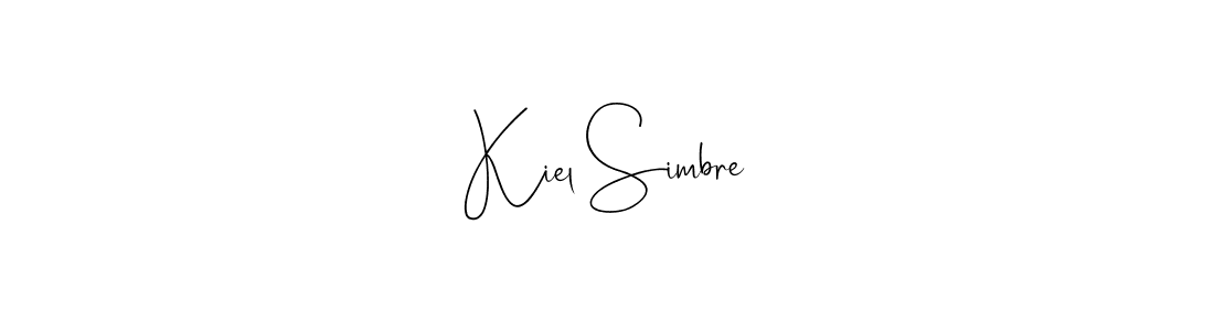 Kiel Simbre stylish signature style. Best Handwritten Sign (Andilay-7BmLP) for my name. Handwritten Signature Collection Ideas for my name Kiel Simbre. Kiel Simbre signature style 4 images and pictures png