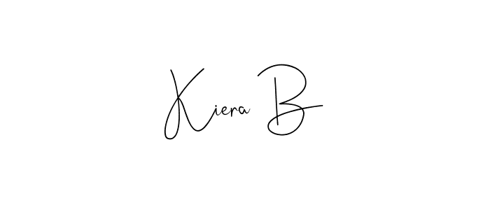 The best way (Andilay-7BmLP) to make a short signature is to pick only two or three words in your name. The name Kiera B include a total of six letters. For converting this name. Kiera B signature style 4 images and pictures png