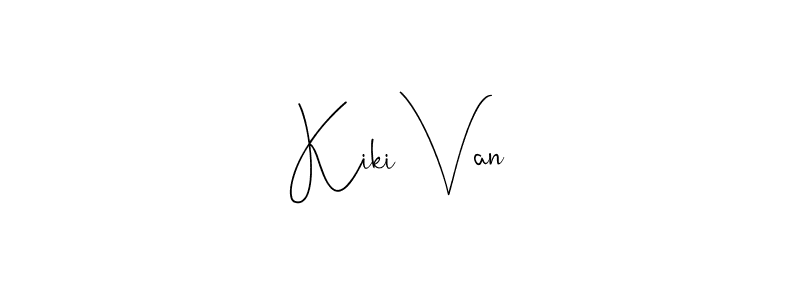 You should practise on your own different ways (Andilay-7BmLP) to write your name (Kiki Van) in signature. don't let someone else do it for you. Kiki Van signature style 4 images and pictures png