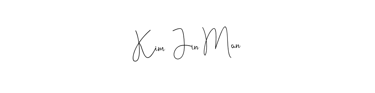 Design your own signature with our free online signature maker. With this signature software, you can create a handwritten (Andilay-7BmLP) signature for name Kim  Jin Man. Kim  Jin Man signature style 4 images and pictures png