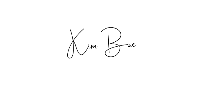 Create a beautiful signature design for name Kim Bae. With this signature (Andilay-7BmLP) fonts, you can make a handwritten signature for free. Kim Bae signature style 4 images and pictures png