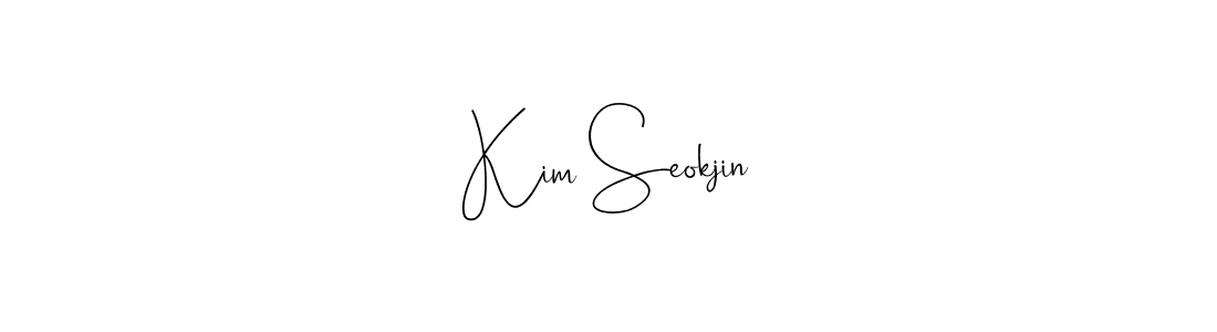 You can use this online signature creator to create a handwritten signature for the name Kim Seokjin. This is the best online autograph maker. Kim Seokjin signature style 4 images and pictures png