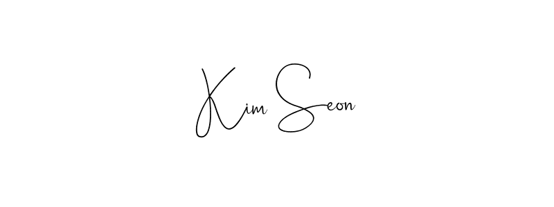 How to make Kim Seon signature? Andilay-7BmLP is a professional autograph style. Create handwritten signature for Kim Seon name. Kim Seon signature style 4 images and pictures png
