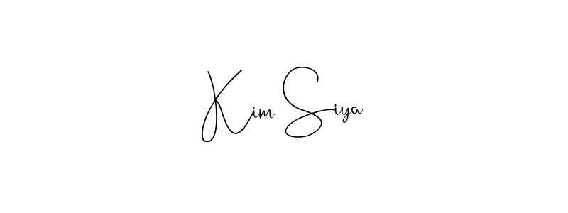 Kim Siya stylish signature style. Best Handwritten Sign (Andilay-7BmLP) for my name. Handwritten Signature Collection Ideas for my name Kim Siya. Kim Siya signature style 4 images and pictures png