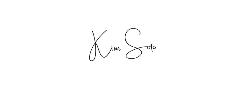 See photos of Kim Soto official signature by Spectra . Check more albums & portfolios. Read reviews & check more about Andilay-7BmLP font. Kim Soto signature style 4 images and pictures png