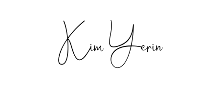 Generate high-definition signature styles for Kim Yerin. The Andilay-7BmLP typeface ensures crisp legibility and sophisticated design. Kim Yerin signature style 4 images and pictures png