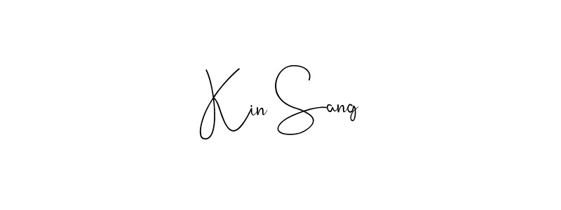 Use a signature maker to create a handwritten signature online. With this signature software, you can design (Andilay-7BmLP) your own signature for name Kin Sang. Kin Sang signature style 4 images and pictures png