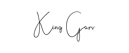 An effortless, minimalist signature concept for King Garv using Andilay-7BmLP design. Clean lines that look great on any document. King Garv signature style 4 images and pictures png