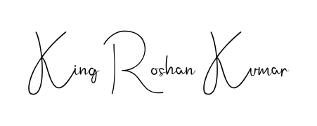 Designed for modern professionals: King Roshan Kumar name signature crafted with Andilay-7BmLP script. Ready for digital PDF workflows. King Roshan Kumar signature style 4 images and pictures png