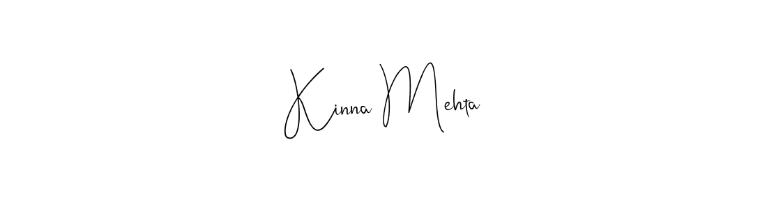 You should practise on your own different ways (Andilay-7BmLP) to write your name (Kinna Mehta) in signature. don't let someone else do it for you. Kinna Mehta signature style 4 images and pictures png