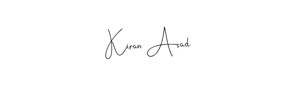 Make a beautiful signature design for name Kiran Asad. Use this online signature maker to create a handwritten signature for free. Kiran Asad signature style 4 images and pictures png