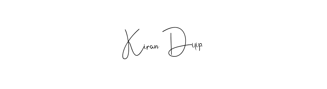 Make a beautiful signature design for name Kiran Dilip. Use this online signature maker to create a handwritten signature for free. Kiran Dilip signature style 4 images and pictures png