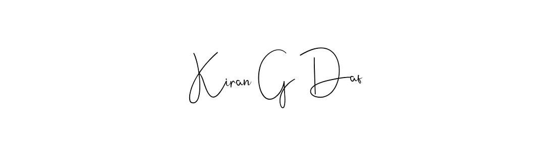 How to make Kiran G Daf signature? Andilay-7BmLP is a professional autograph style. Create handwritten signature for Kiran G Daf name. Kiran G Daf signature style 4 images and pictures png