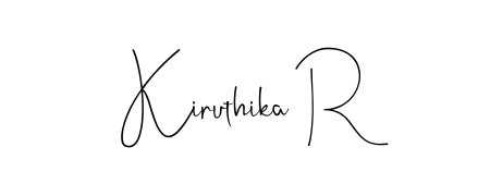Make your name Kiruthika R memorable on every contract using Andilay-7BmLP autograph style. Instant transparent background export available. Kiruthika R signature style 4 images and pictures png