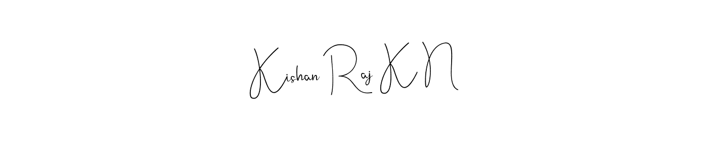 Make a beautiful signature design for name Kishan Raj K N. Use this online signature maker to create a handwritten signature for free. Kishan Raj K N signature style 4 images and pictures png