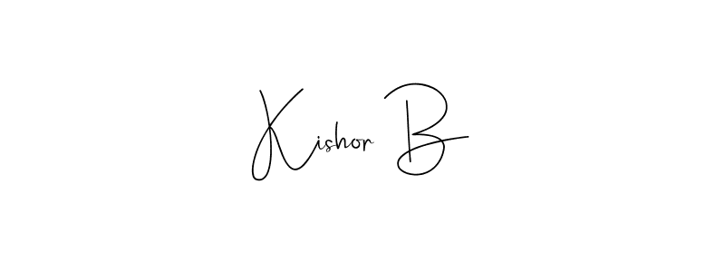 Make a beautiful signature design for name Kishor B. Use this online signature maker to create a handwritten signature for free. Kishor B signature style 4 images and pictures png