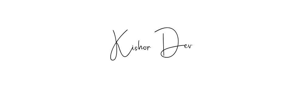 Also we have Kishor Dev name is the best signature style. Create professional handwritten signature collection using Andilay-7BmLP autograph style. Kishor Dev signature style 4 images and pictures png