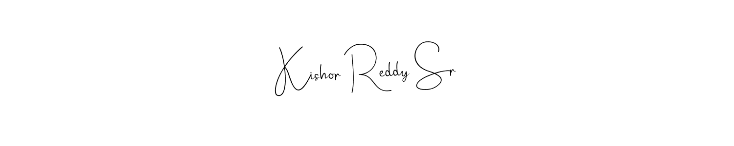 This is the best signature style for the Kishor Reddy Sr name. Also you like these signature font (Andilay-7BmLP). Mix name signature. Kishor Reddy Sr signature style 4 images and pictures png