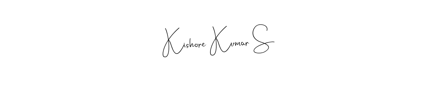 It looks lik you need a new signature style for name Kishore Kumar S. Design unique handwritten (Andilay-7BmLP) signature with our free signature maker in just a few clicks. Kishore Kumar S signature style 4 images and pictures png