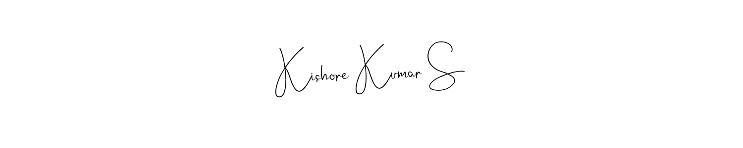 Also we have Kishore Kumar S name is the best signature style. Create professional handwritten signature collection using Andilay-7BmLP autograph style. Kishore Kumar S signature style 4 images and pictures png