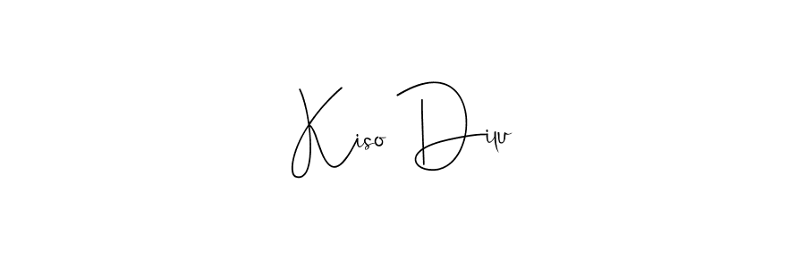 Create a beautiful signature design for name Kiso Dilu. With this signature (Andilay-7BmLP) fonts, you can make a handwritten signature for free. Kiso Dilu signature style 4 images and pictures png