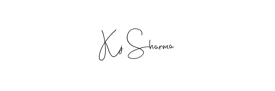 How to make Kj Sharma signature? Andilay-7BmLP is a professional autograph style. Create handwritten signature for Kj Sharma name. Kj Sharma signature style 4 images and pictures png