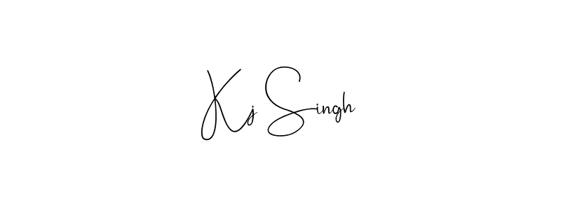 Create a beautiful signature design for name Kj Singh. With this signature (Andilay-7BmLP) fonts, you can make a handwritten signature for free. Kj Singh signature style 4 images and pictures png