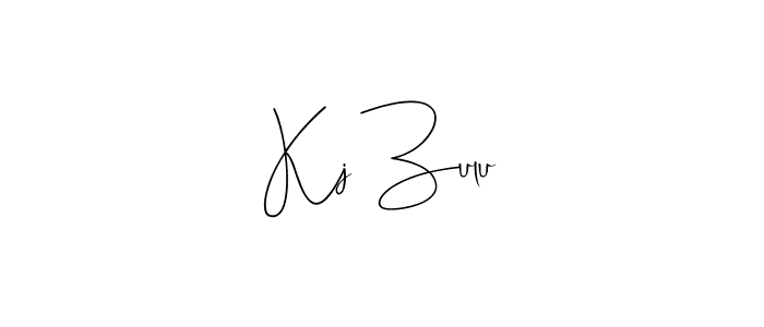 Kj Zulu stylish signature style. Best Handwritten Sign (Andilay-7BmLP) for my name. Handwritten Signature Collection Ideas for my name Kj Zulu. Kj Zulu signature style 4 images and pictures png